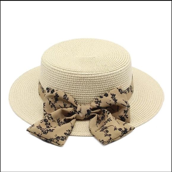 Accessories - Cream Straw Hat